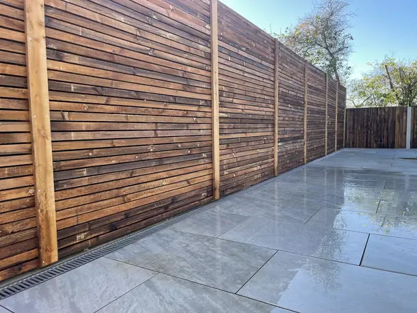 Horizontal Slatted Fencing